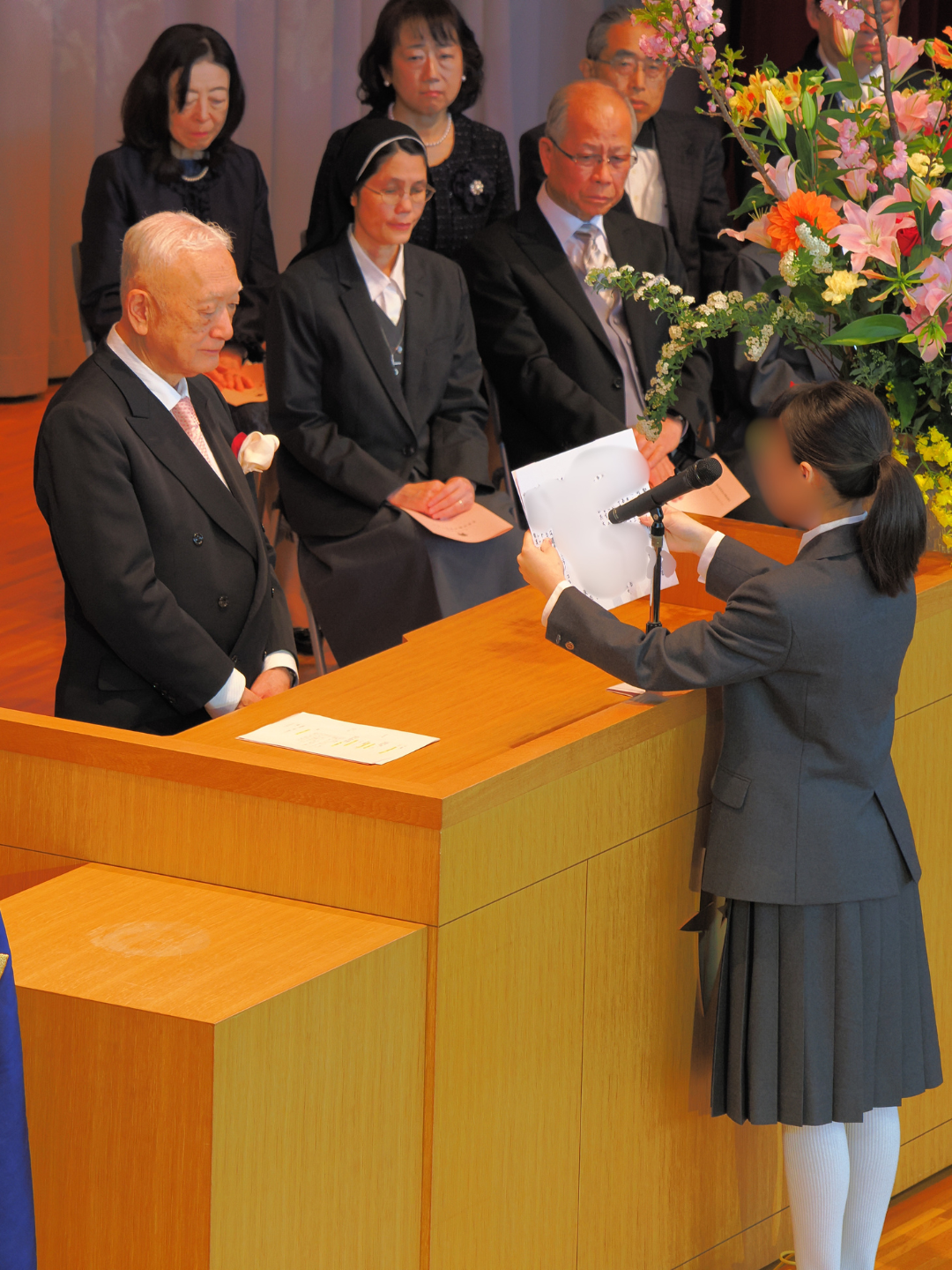 2026年度 中学1年生 入学式・入学感謝ミサ | 晃華学園中学校高等学校